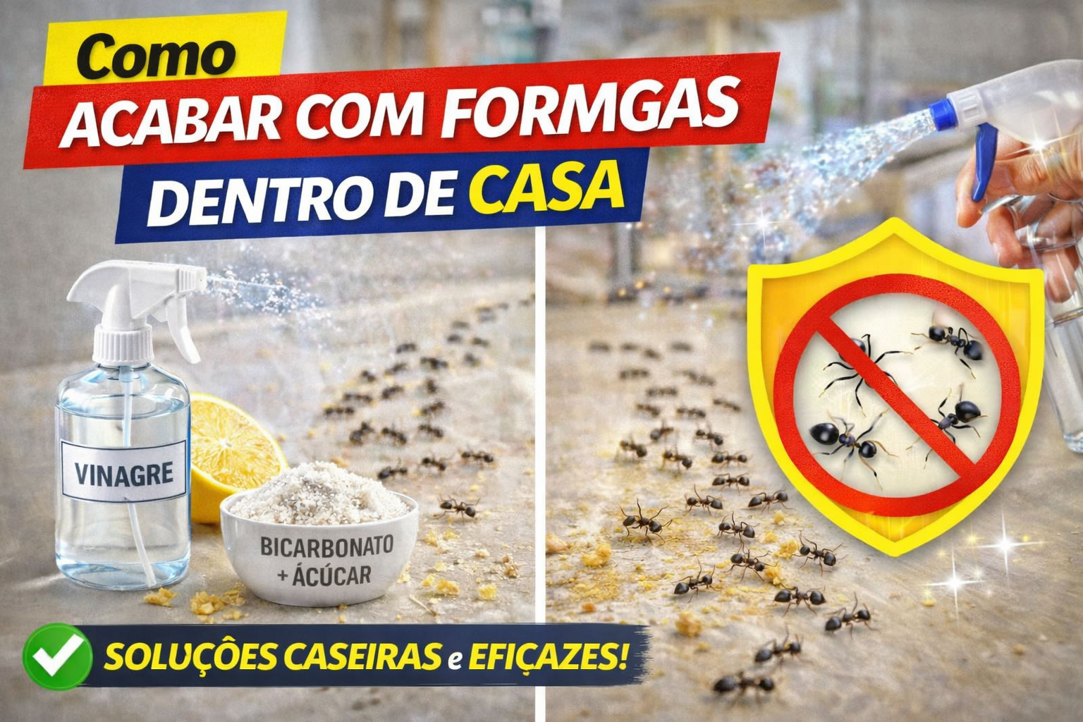 Como acabar com formigas dentro de casa