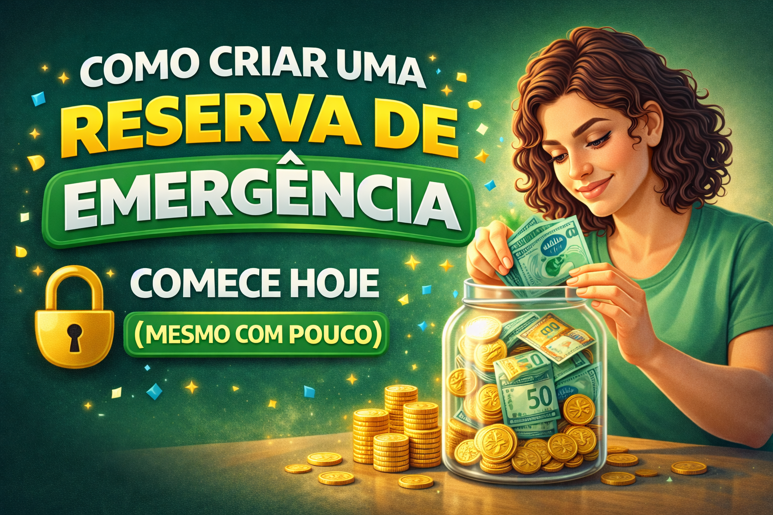 Como Criar uma Reserva de Emergência Mesmo Ganhando Pouco (Guia Completo e Prático)