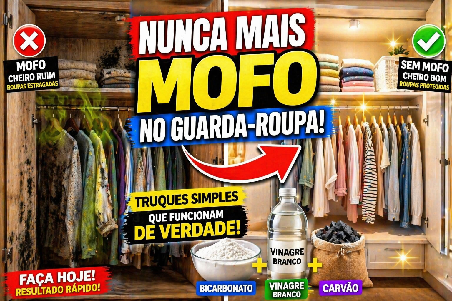 Como evitar mofo dentro do guarda-roupa