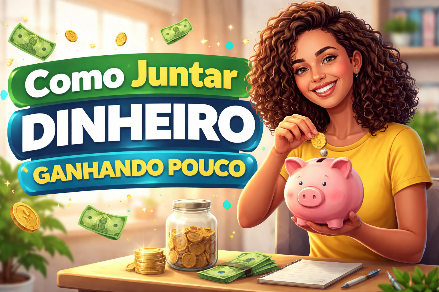 Como Juntar Dinheiro Ganhando Pouco Mesmo Começando do Zero (Guia Prático)