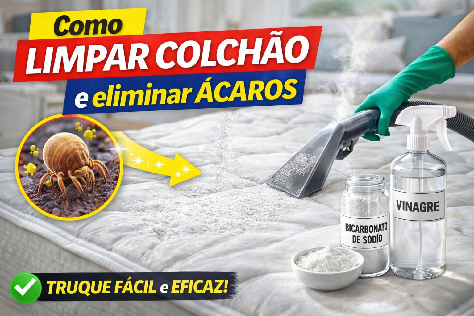 Como limpar colchão e eliminar ácaros