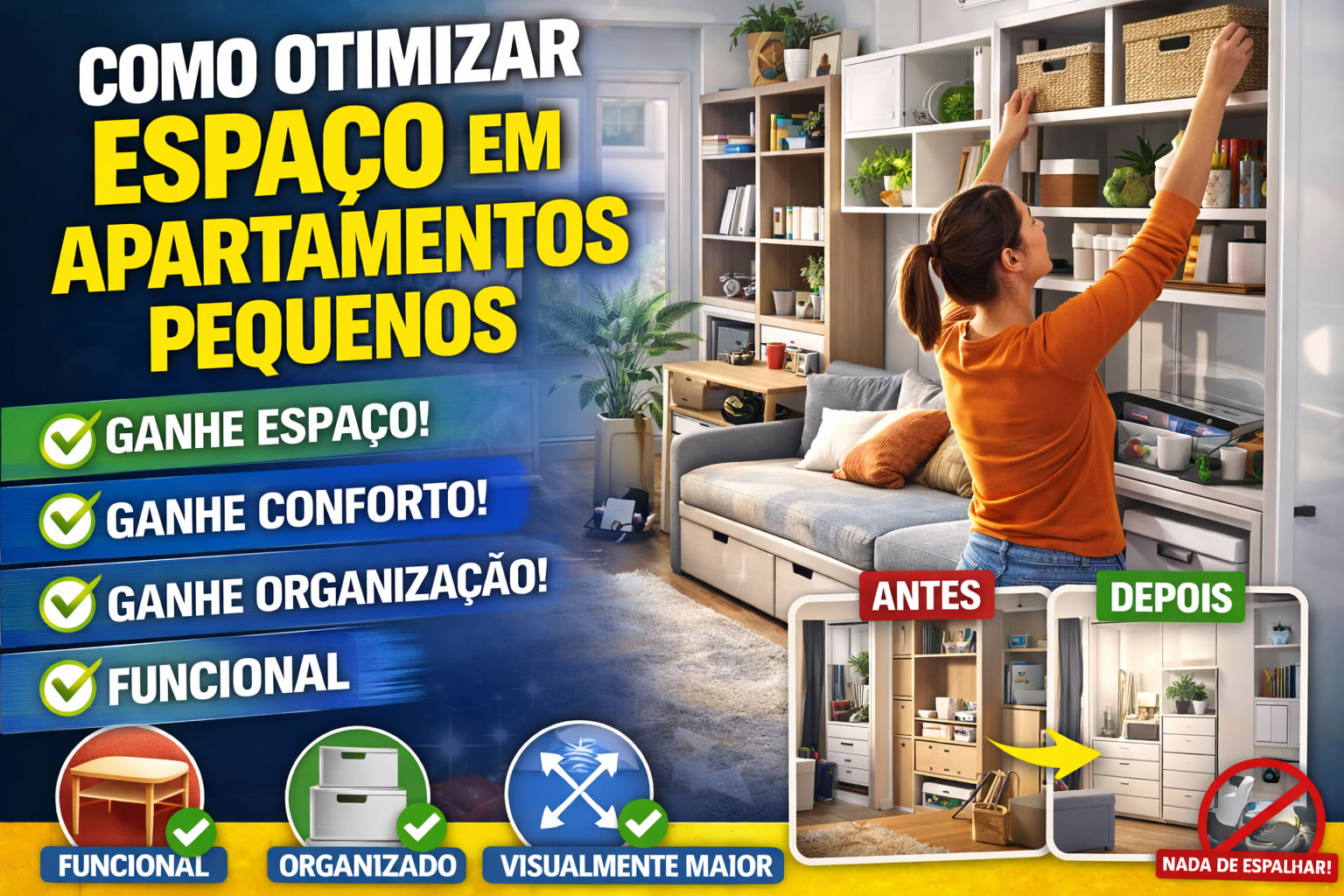 Como Otimizar Espaço em Apartamentos Pequenos