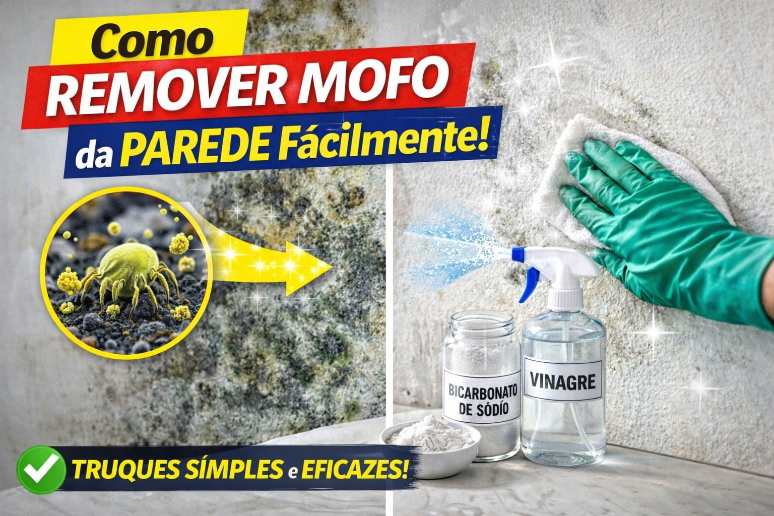 Como remover mofo da parede facilmente