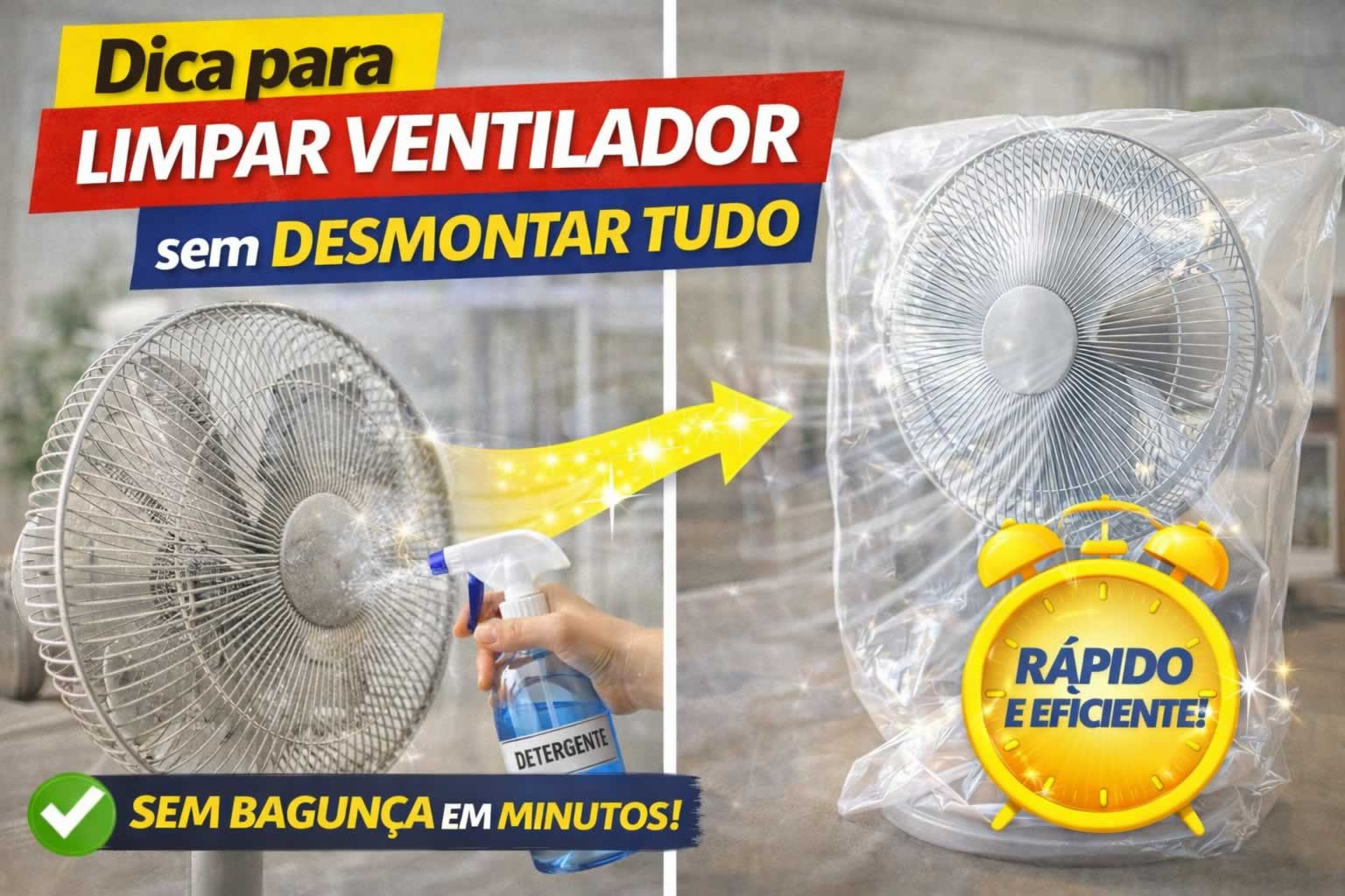 Dica para limpar ventilador sem desmontar tudo