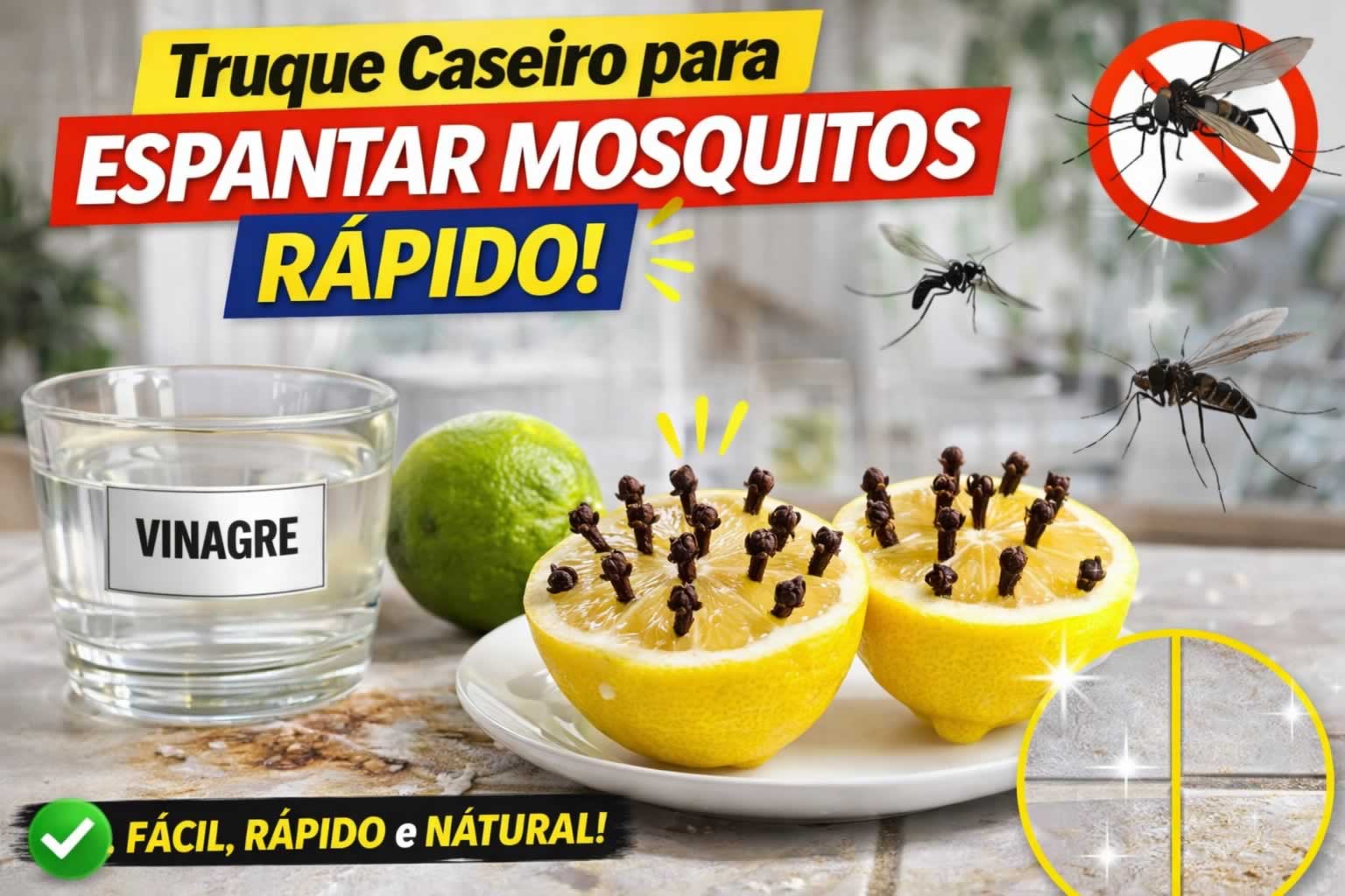 Truque caseiro para espantar mosquitos rápido