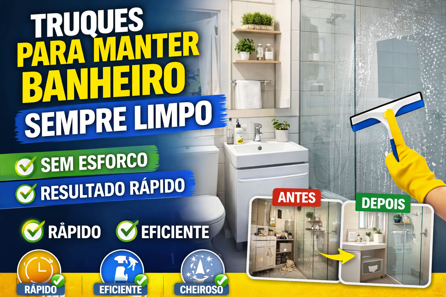 Truques para manter banheiro sempre limpo